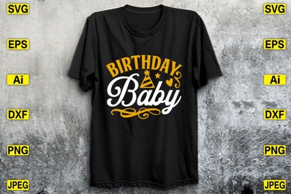 Birthday Baby SVG Design Cute Files Love Review for Real Embroidery Projects