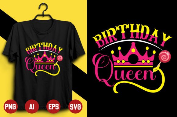 Birthday T-shirt Design -5: Festive Graphics for Print Templates