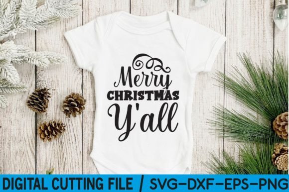 Merry Christmas Y All Svg: Vintage Charm for T-Shirt Designs & Graphics