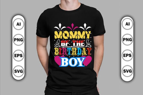 Mom of the Birthday Girl Graphics for T-Shirt Designs